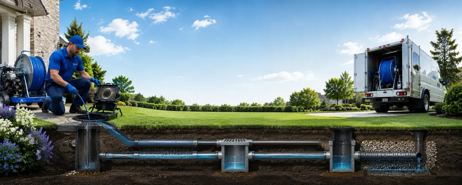 Outdoor drain cleaning information for Mcgraw, NY